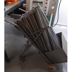 Vogn for Plseteinar, Rustfri.