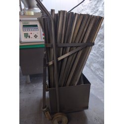 Vogn for Plseteinar, Rustfri.