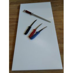 Skjreplate PE-Natur 500X1000X30 mm