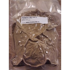 Koriander malt 500 gram.