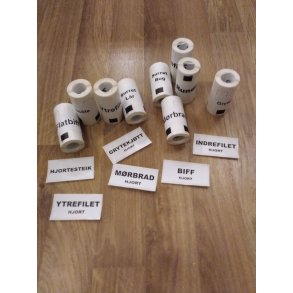 Etikett 62X29mm Frys, 100 stk